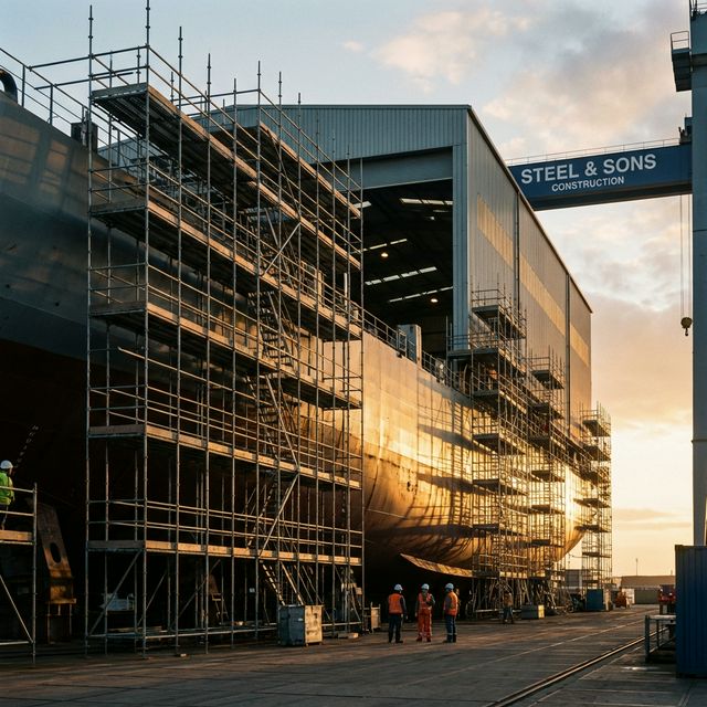 Scaffolding professionals at work
